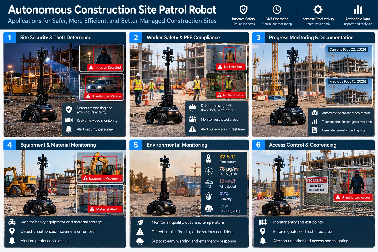 Construction site robot concept